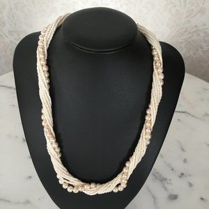 Vintage Marks & Spencer Pearl Bead Twist Necklace
